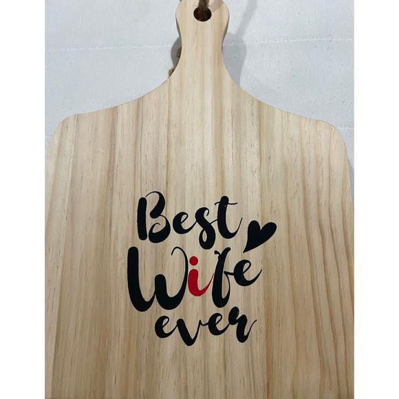 Best Wife Ever‎ Cookbook Stand Holder Wood 15” - Picture 3 of 5